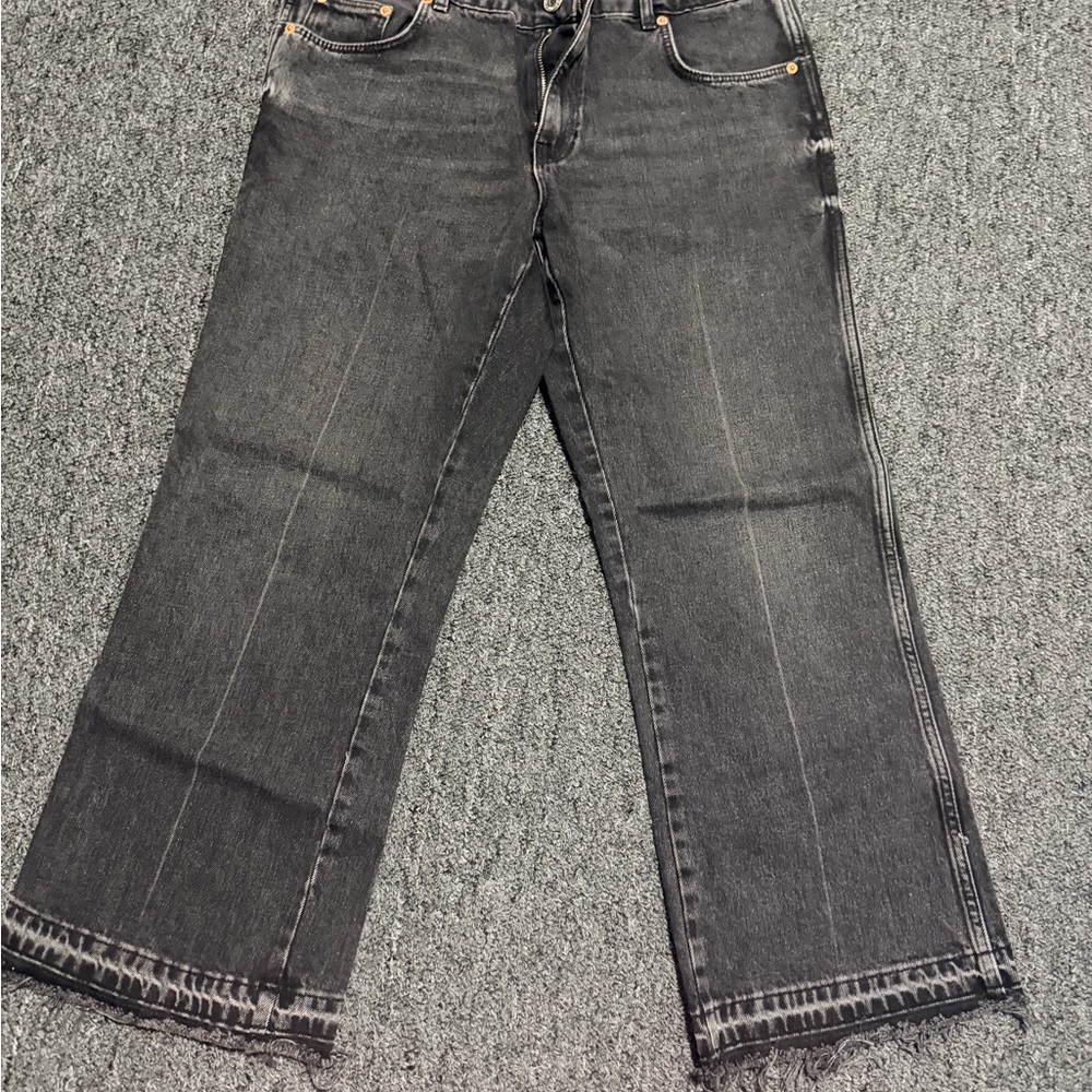 Zara Black Wide Leg Jeans